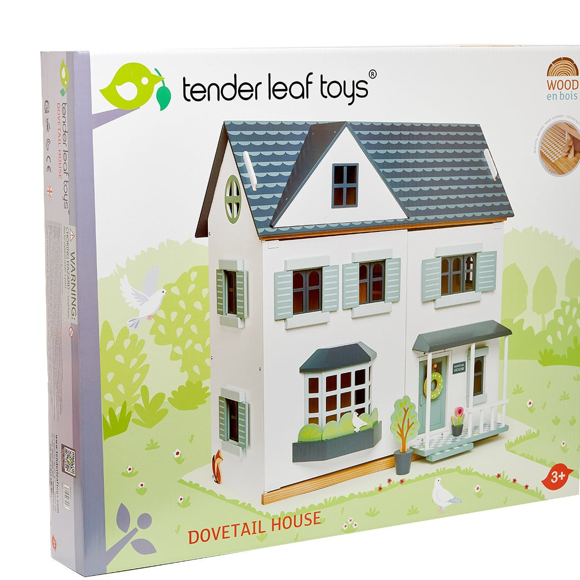Buy Dovetail House | Wooden dolls house for kids by Learning Bugs UK