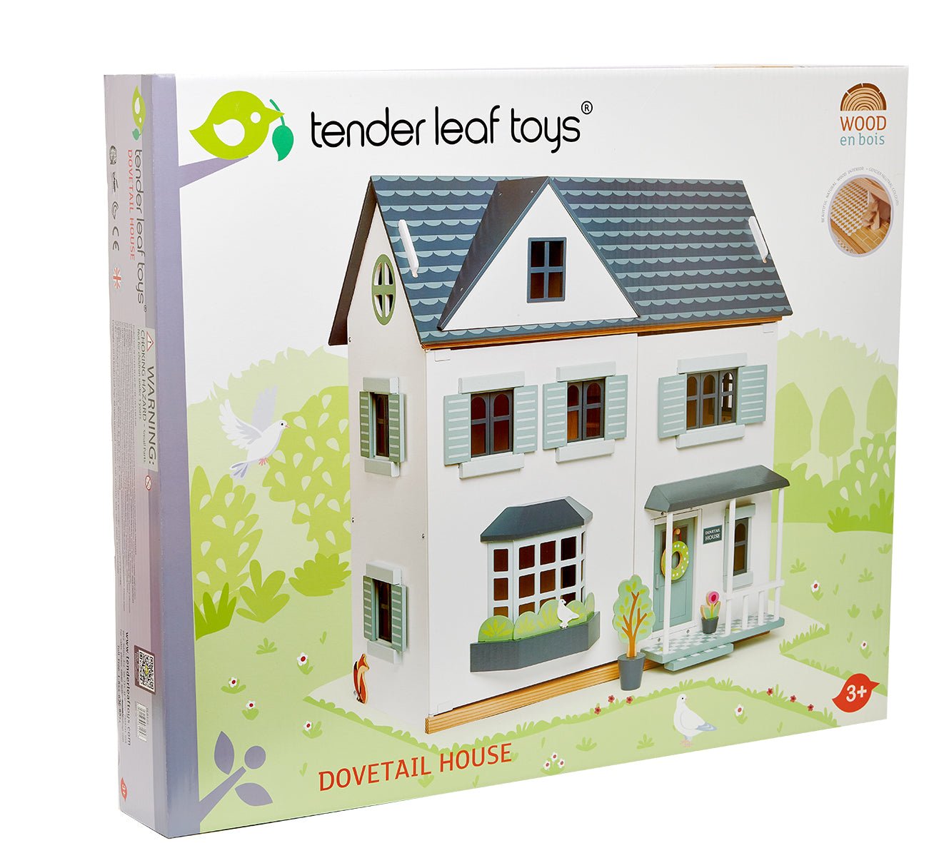 Buy Dovetail House | Wooden dolls house for kids by Learning Bugs UK