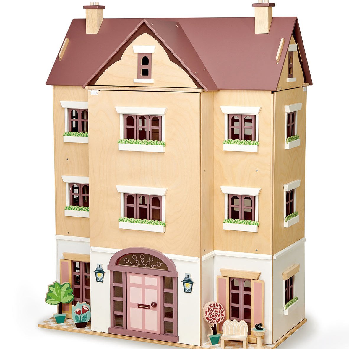 Buy Fantail Hall | Wooden dolls house for kids by Learning Bugs UK
