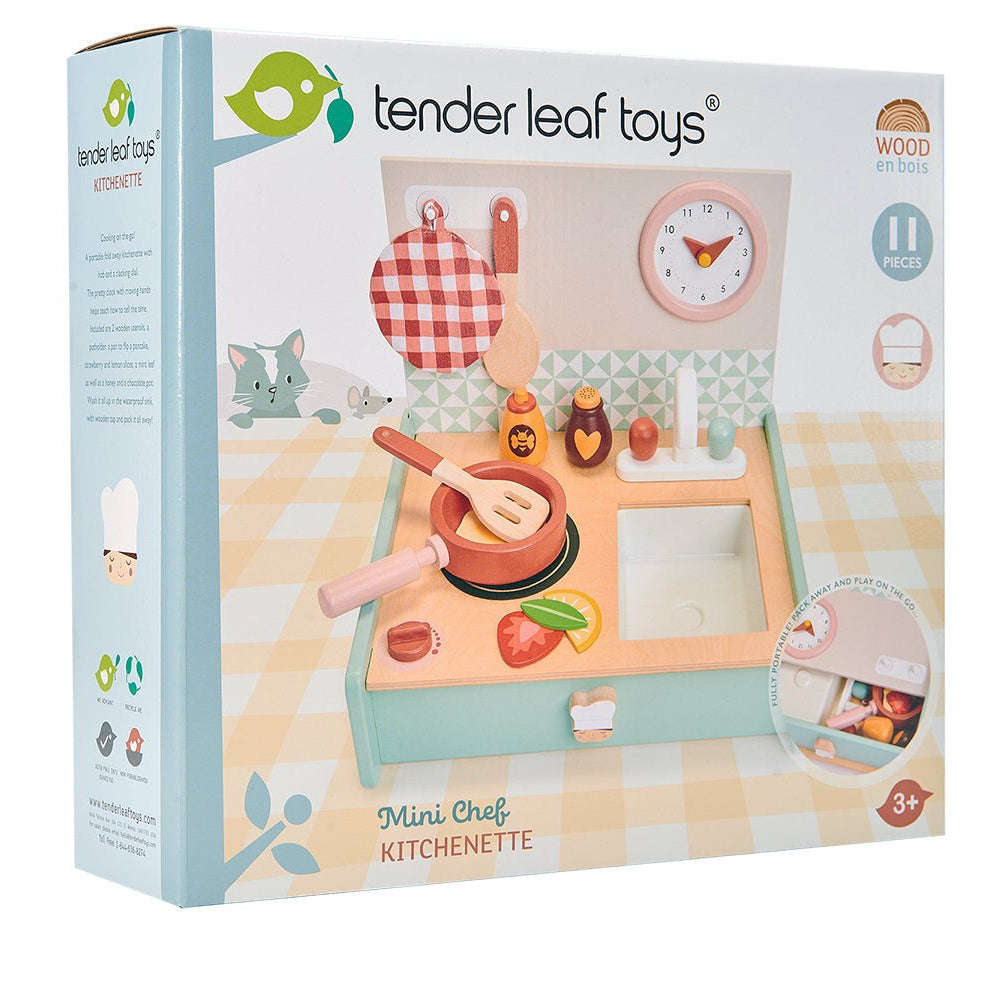 Buy Tender Leaf Kitchenette | Wooden toy kitchen for kids by Learning Bugs UK