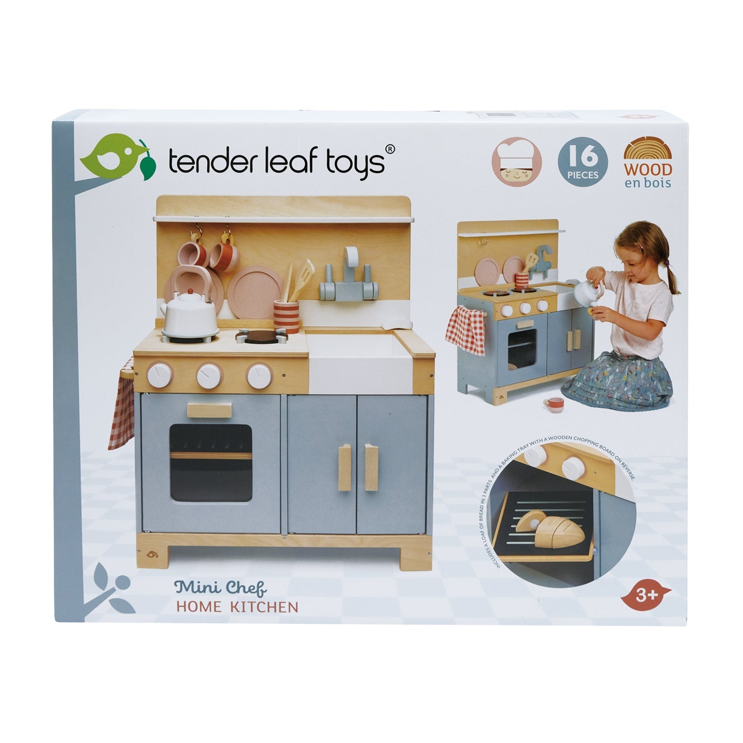 Buy Home Kitchen | Wooden toy kitchen for kids by Learning Bugs UK
