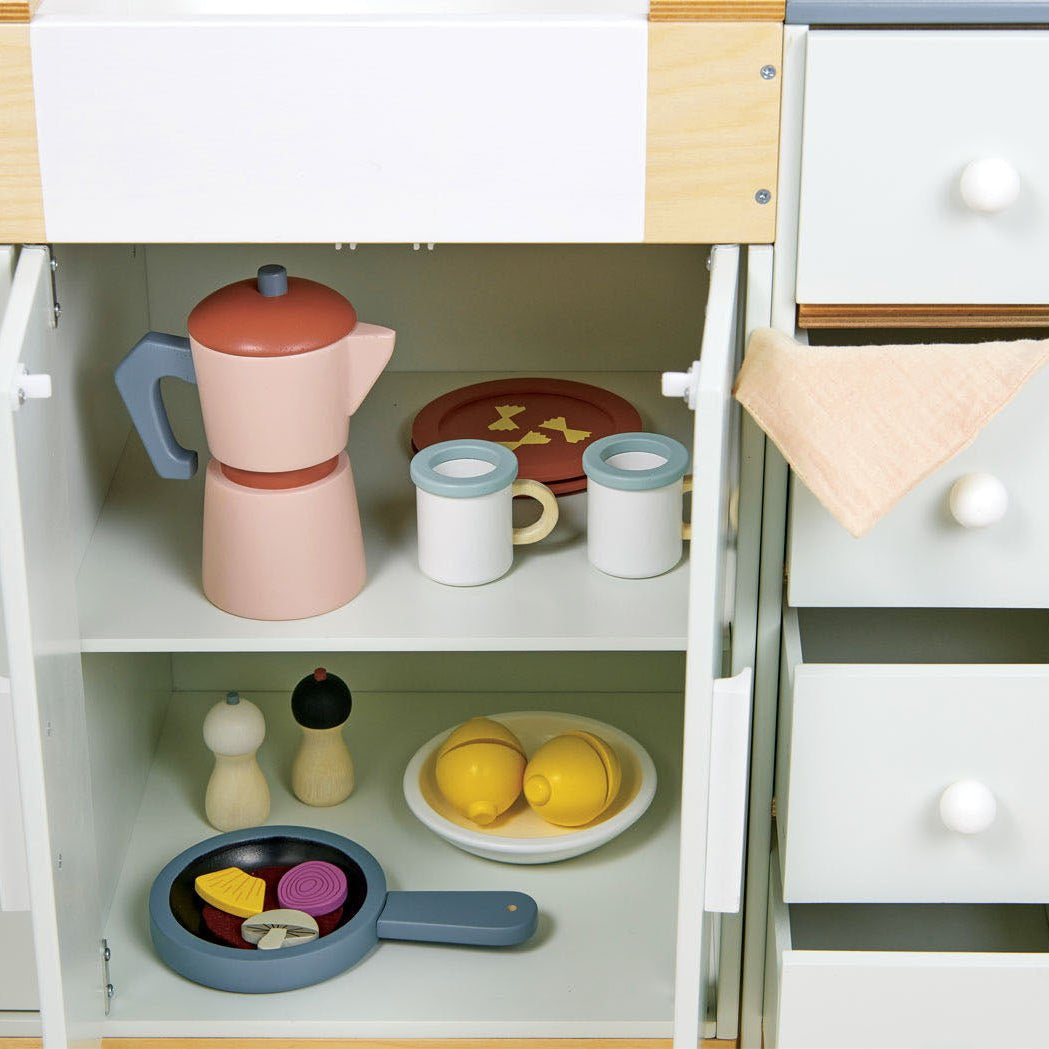 Buy La Fiamma Grand Kitchen | Wooden toy kitchen for kids by Learning Bugs UK