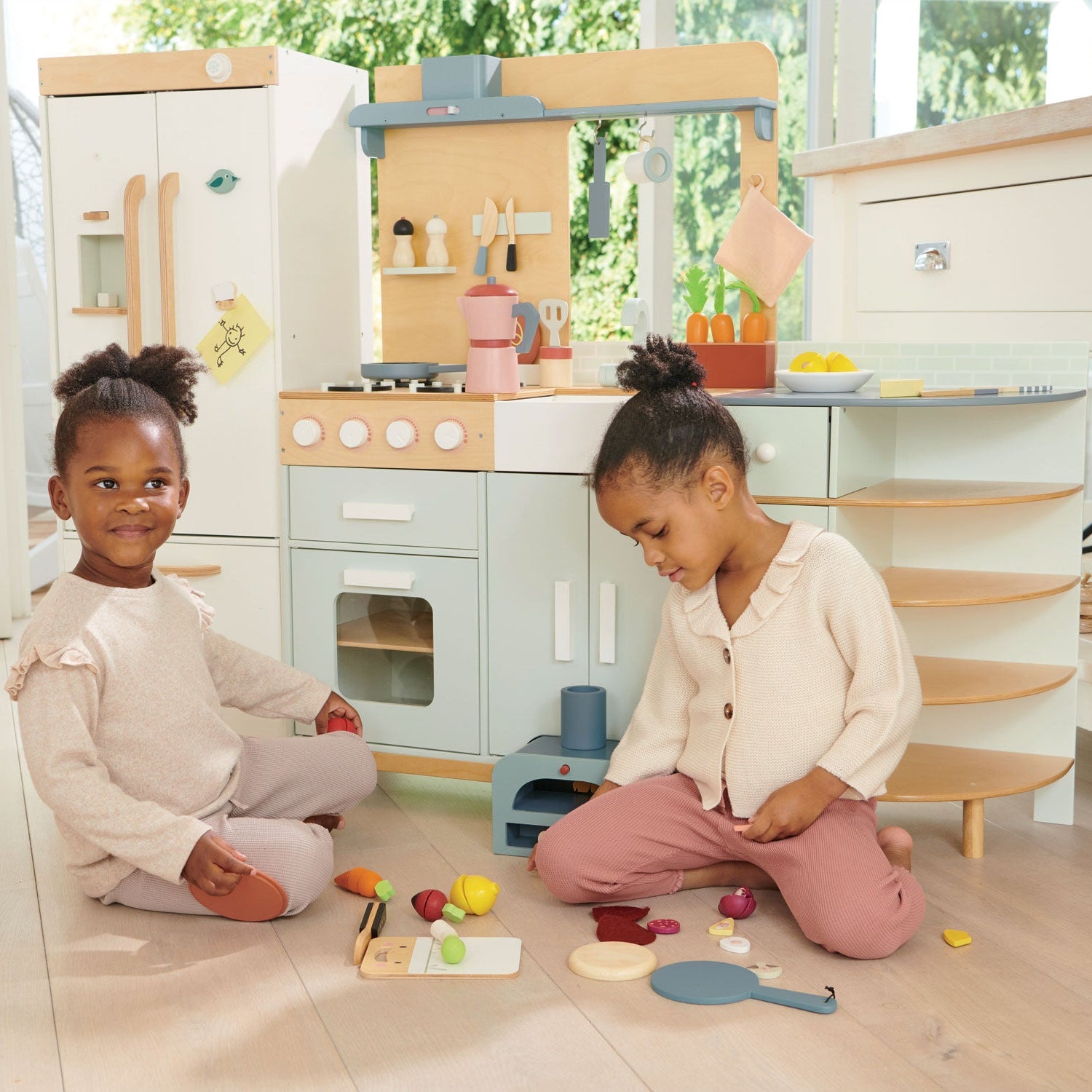 Buy La Fiamma Grand Kitchen | Wooden toy kitchen for kids by Learning Bugs UK