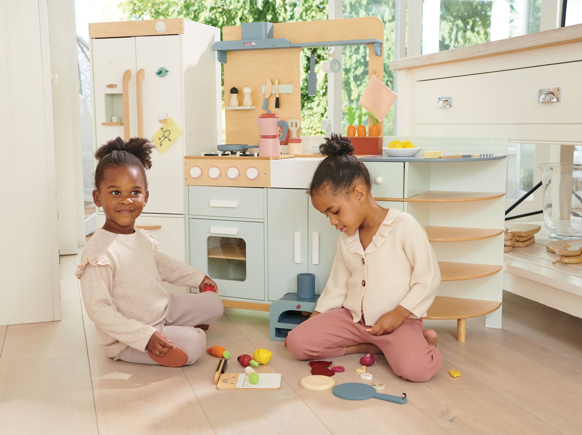 Buy La Fiamma Grand Kitchen | Wooden toy kitchen for kids by Learning Bugs UK