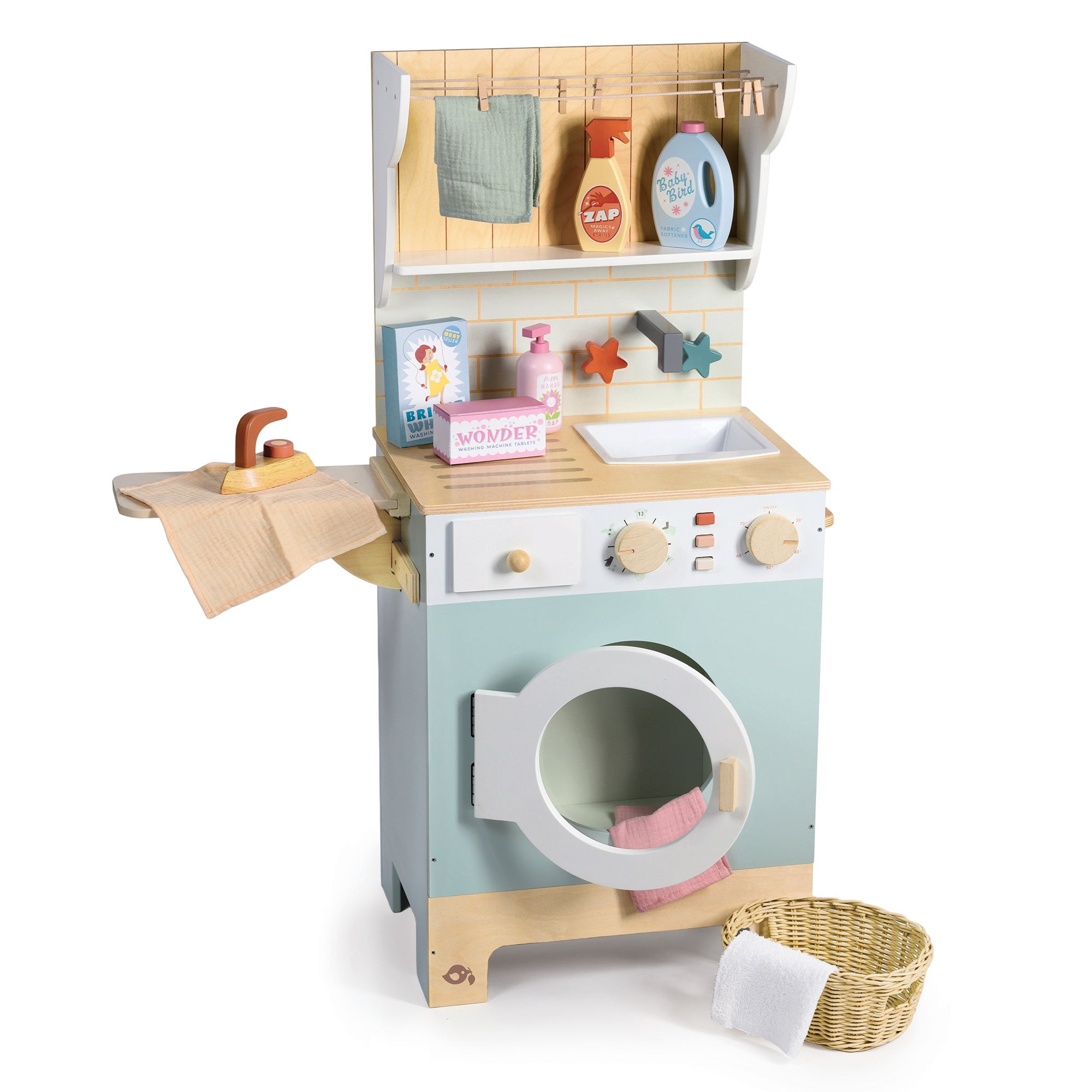 Tender Leaf Laundrette Wooden Play Set