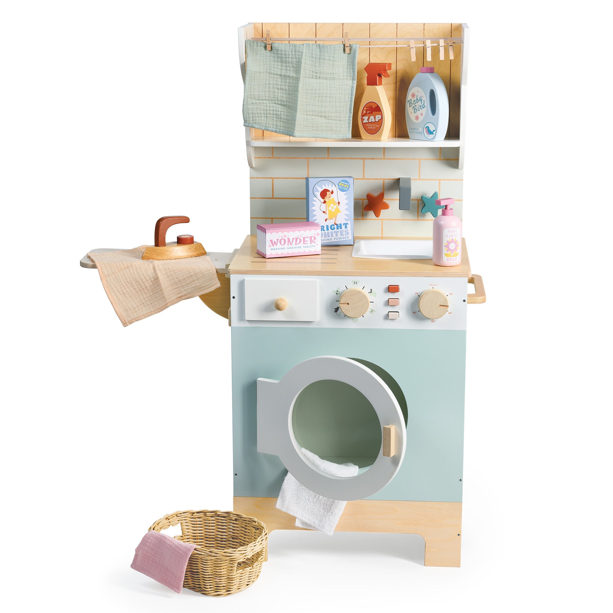 Tender Leaf Laundrette Wooden Play Set