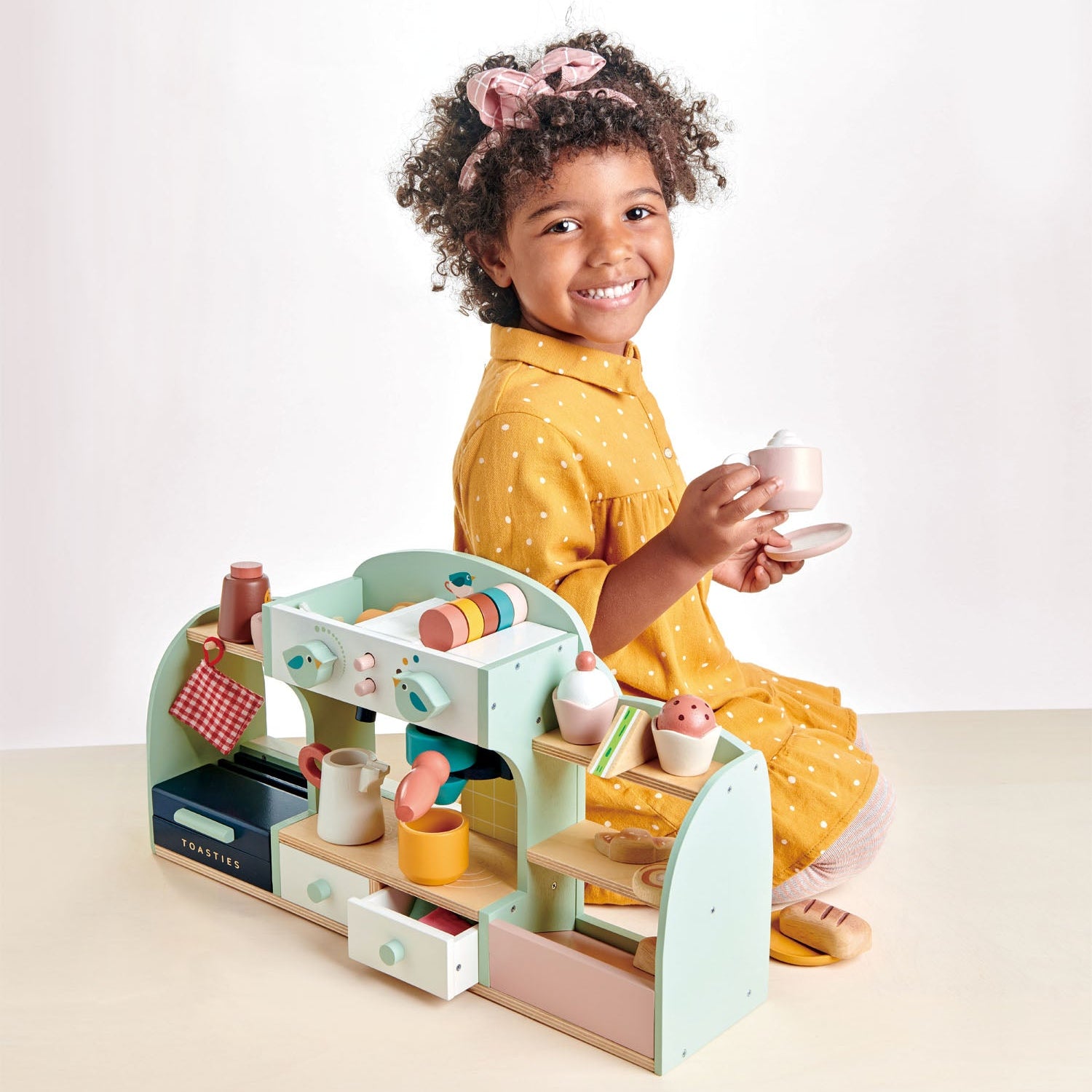 Buy Bird's Nest Cafe | Wooden coffee maker for kids by Learning Bugs UK