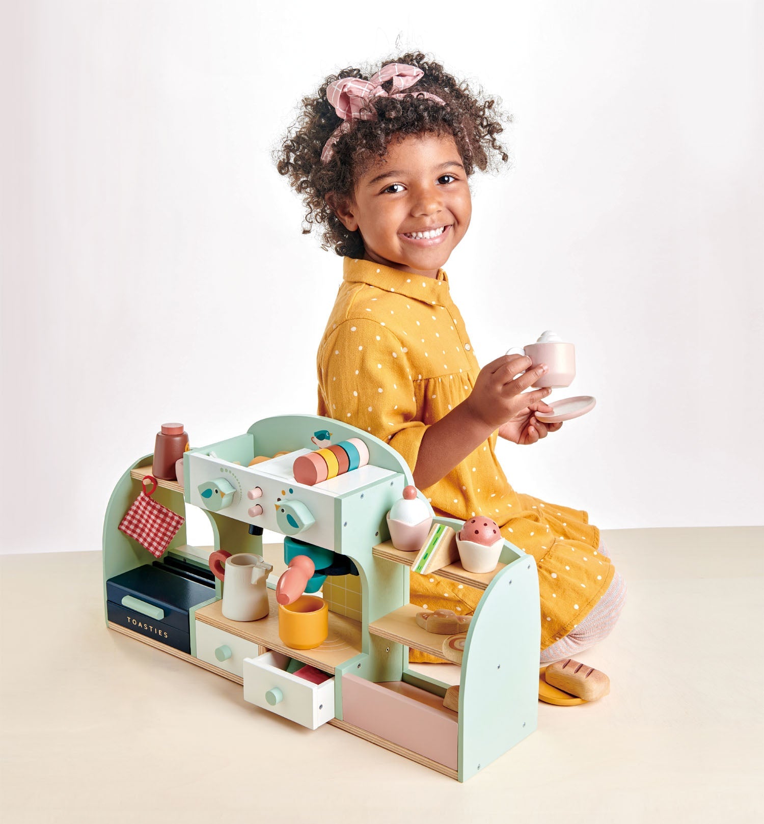 Buy Bird's Nest Cafe | Wooden coffee maker for kids by Learning Bugs UK