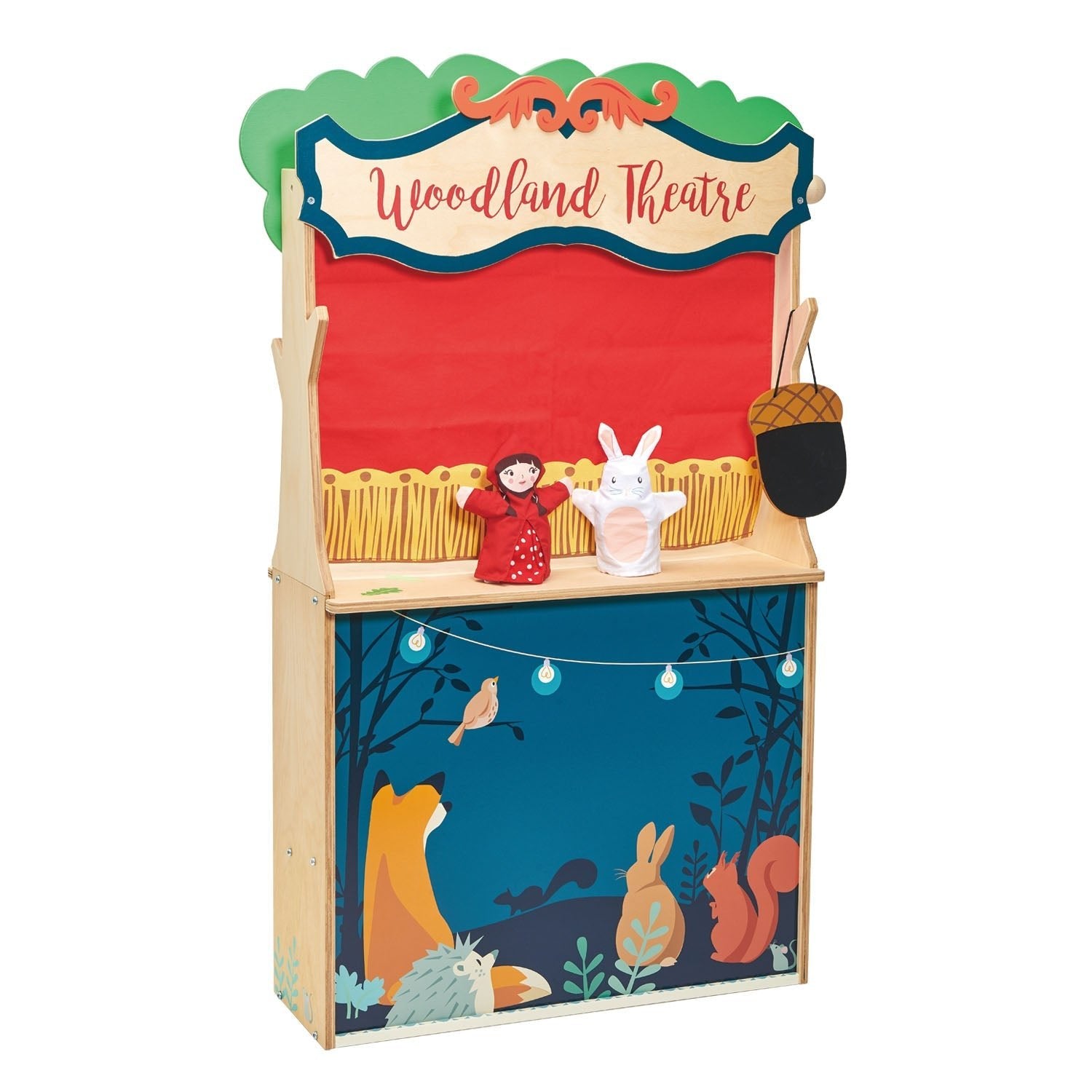 Buy Woodland Stores and Theatre | Wooden shop stall for kids by Learning Bugs UK