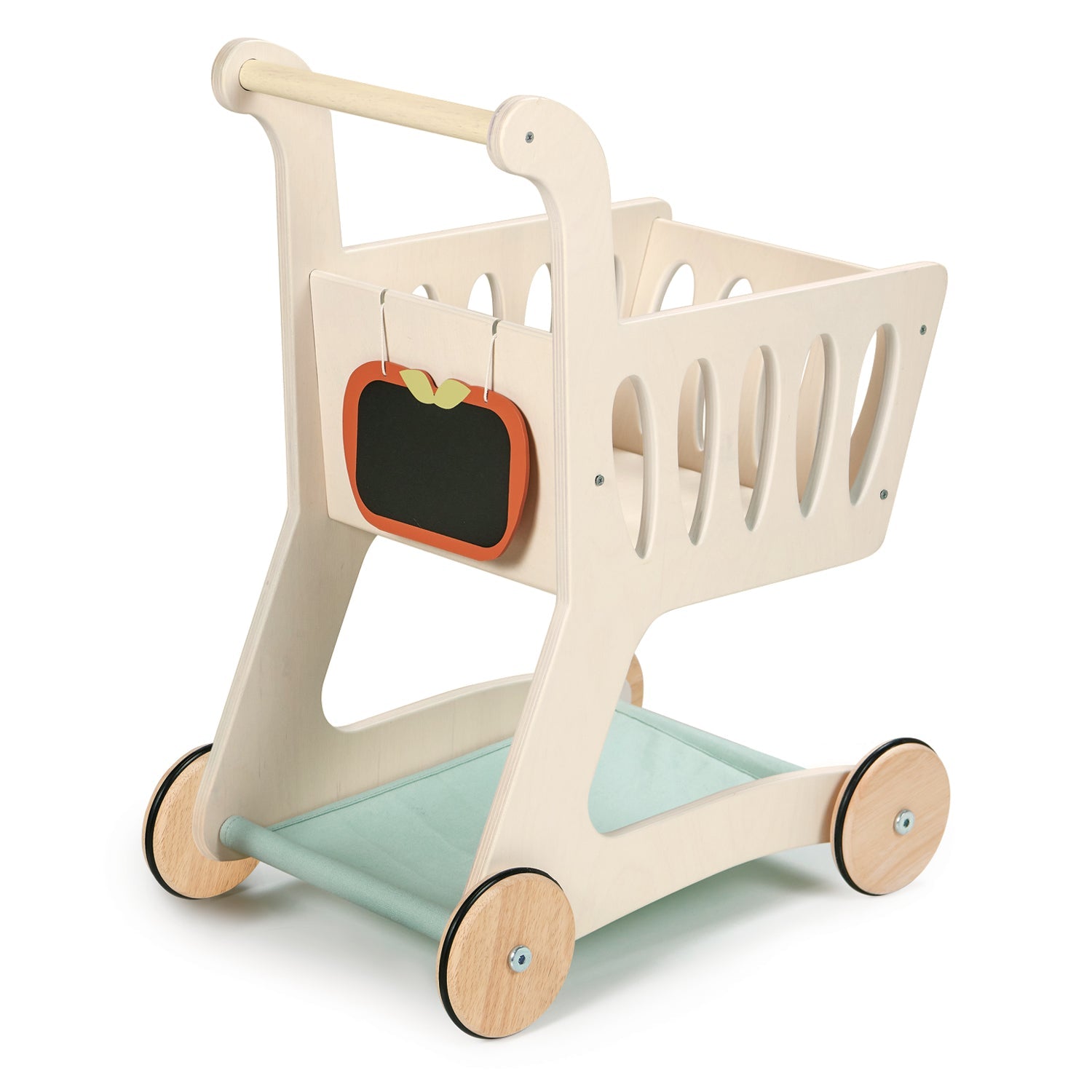 Buy Shopping Cart | Wooden shopping trolley for kids by Learning Bugs UK