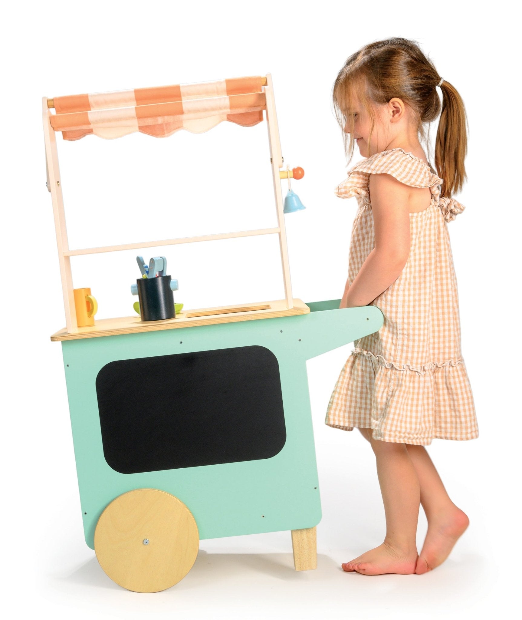 Buy Drinks Trolley | Wooden toy kitchen for kids by Learning Bugs UK