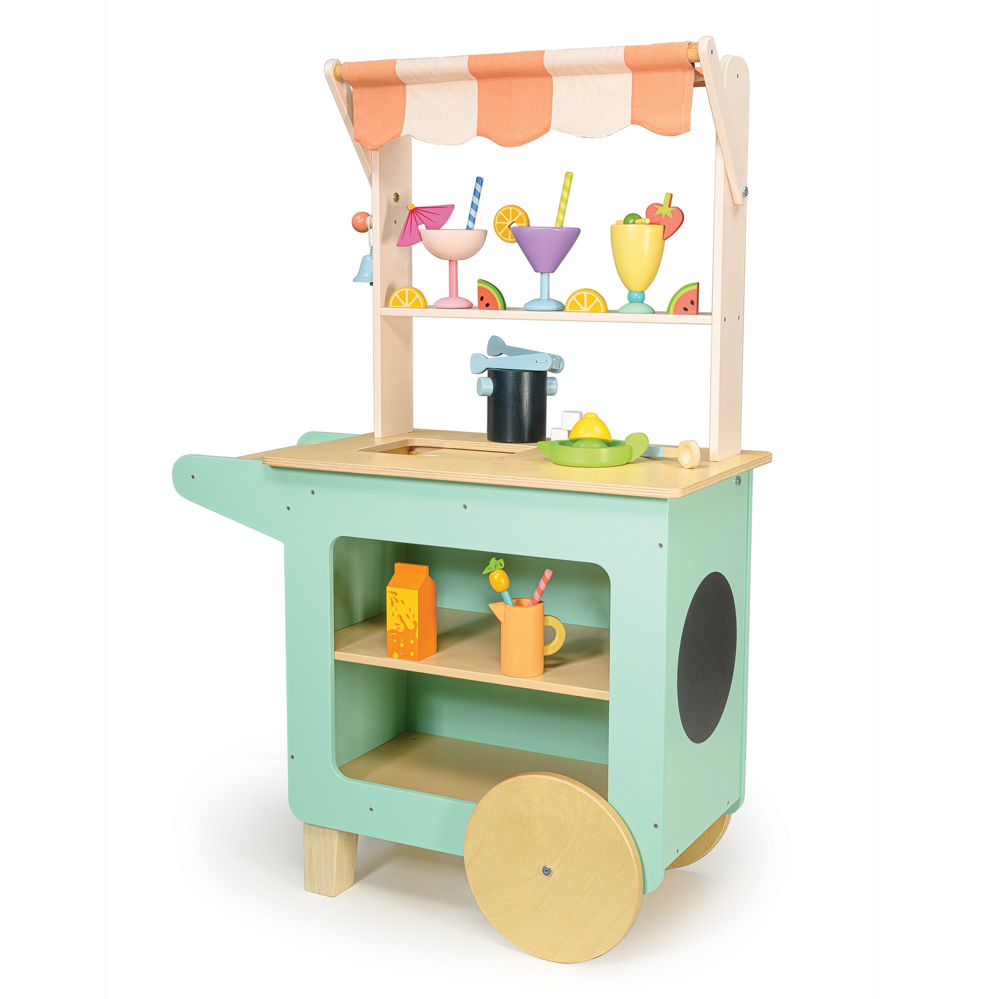 Buy Drinks Trolley | Wooden toy kitchen for kids by Learning Bugs UK