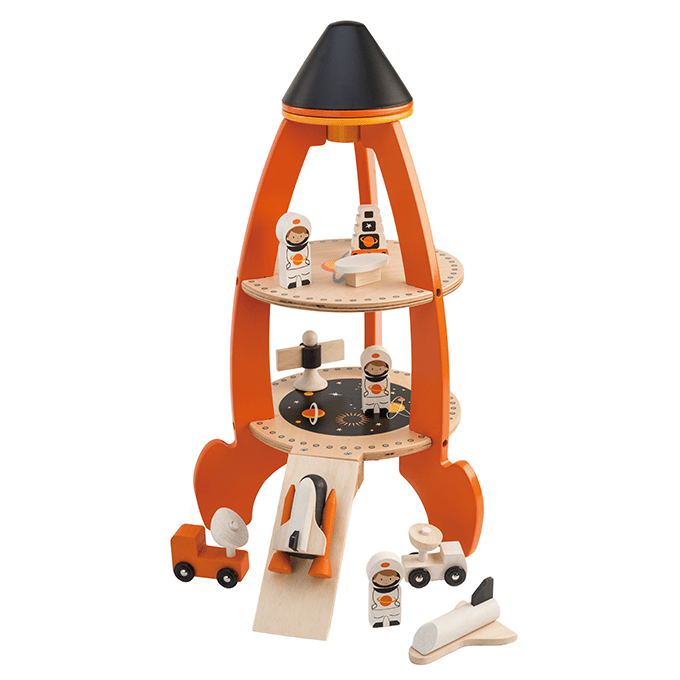 Buy Cosmic Rocket Set | Wooden spacestation for kids by Learning Bugs UK