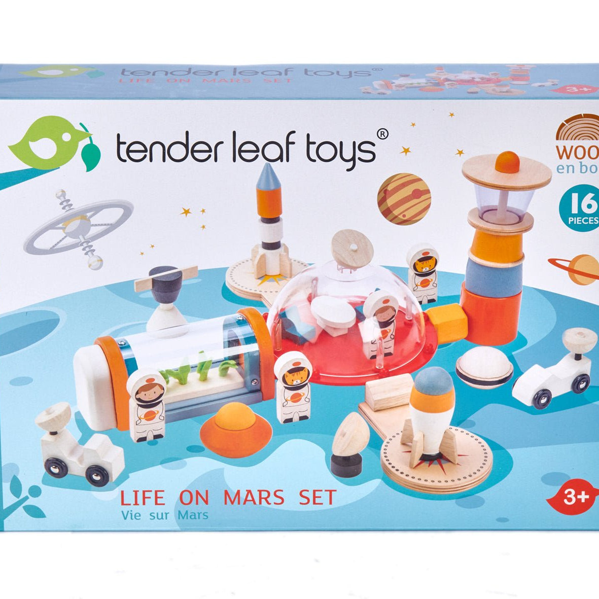 Buy Life On Mars Set | Wooden spacestation for kids by Learning Bugs UK
