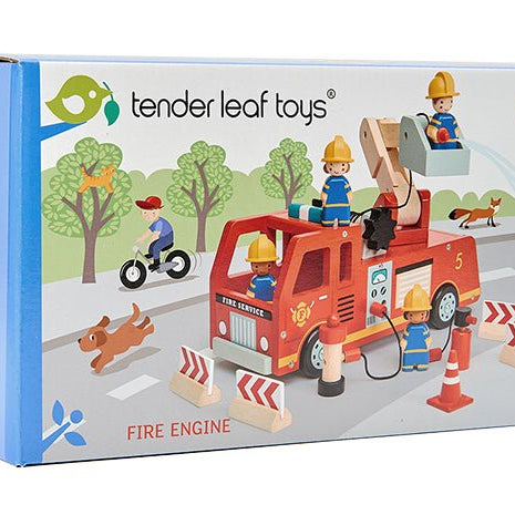 Buy Fire Engine | Wooden fire engine for kids by Learning Bugs UK