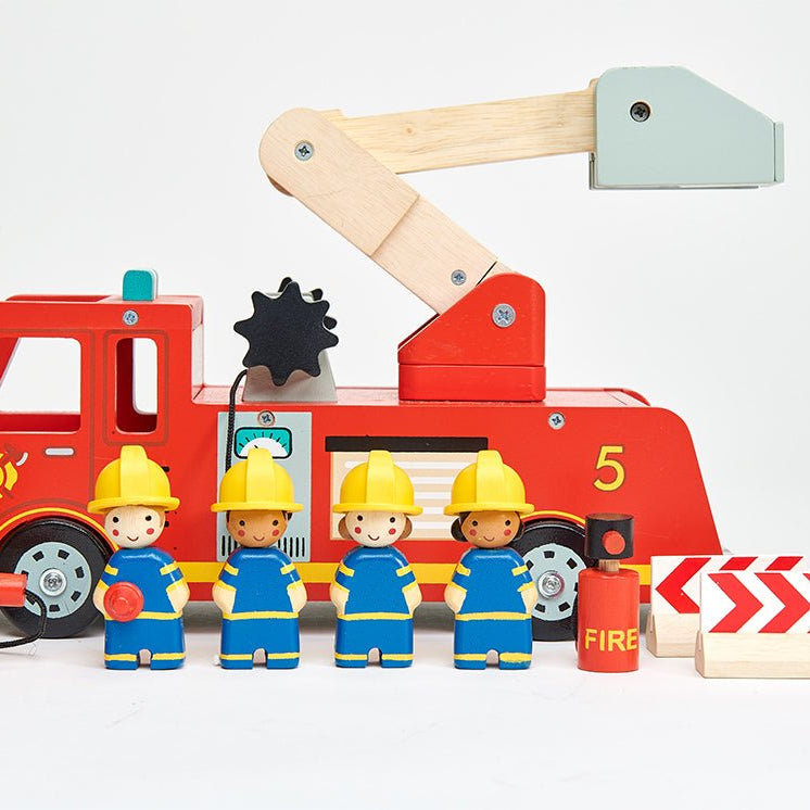 Buy Fire Engine | Wooden fire engine for kids by Learning Bugs UK