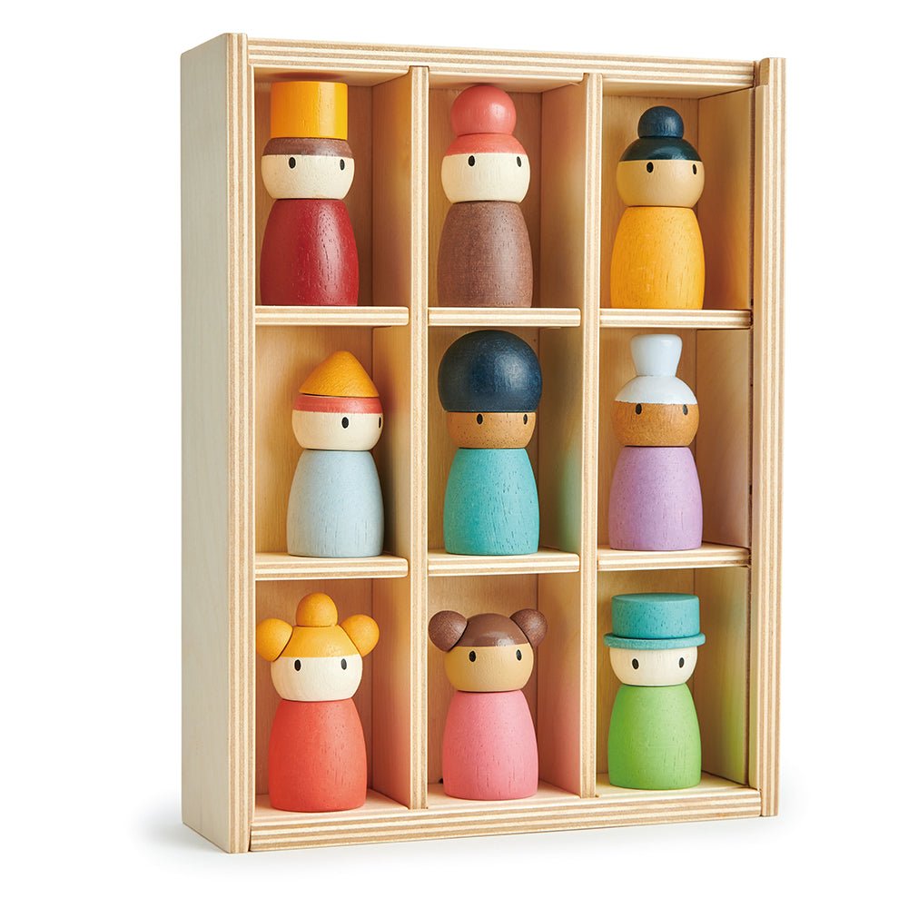 Tender Leaf - Happy Folk Hotel – Wooden open ended play set for children, available at Learning Bugs UK