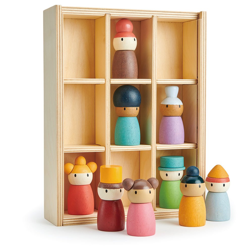 Tender Leaf - Happy Folk Hotel – Wooden open ended play set for children, available at Learning Bugs UK