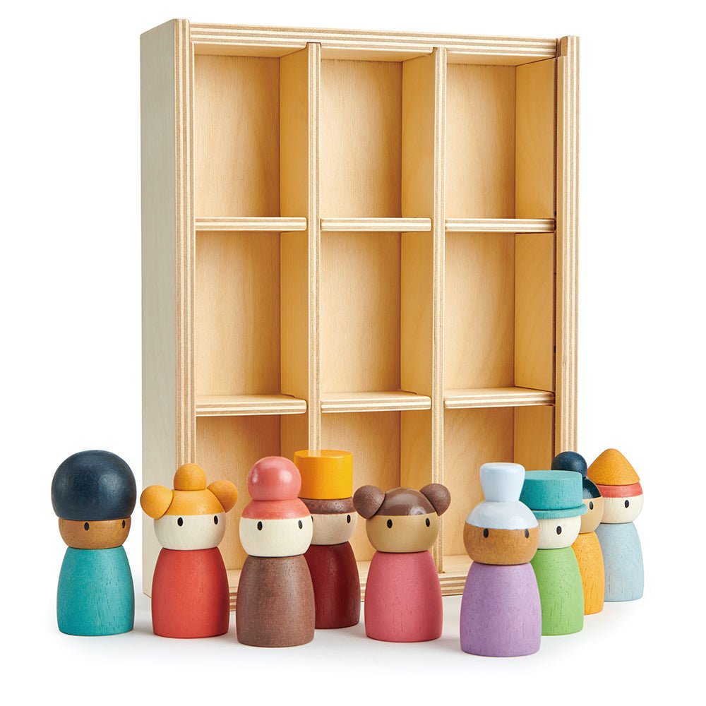Tender Leaf - Happy Folk Hotel – Wooden open ended play set for children, available at Learning Bugs UK