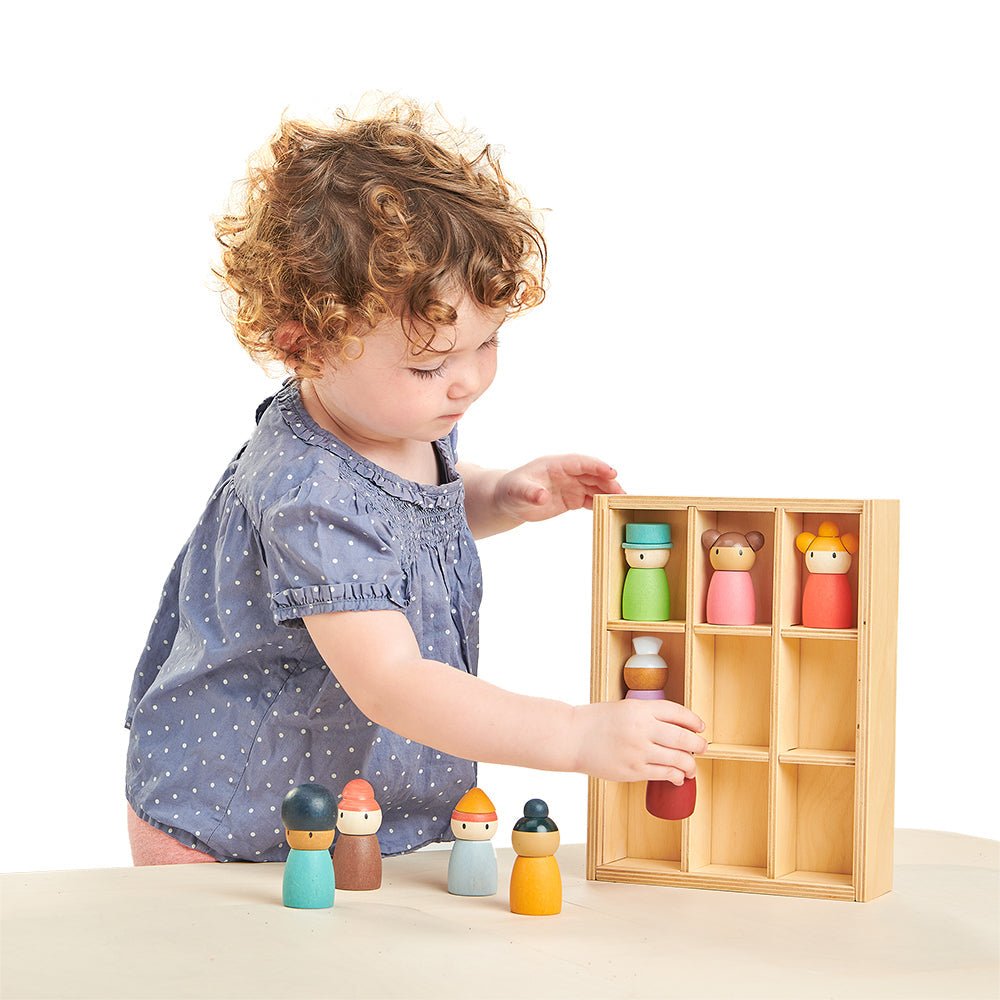 Tender Leaf - Happy Folk Hotel – Wooden open ended play set for children, available at Learning Bugs UK