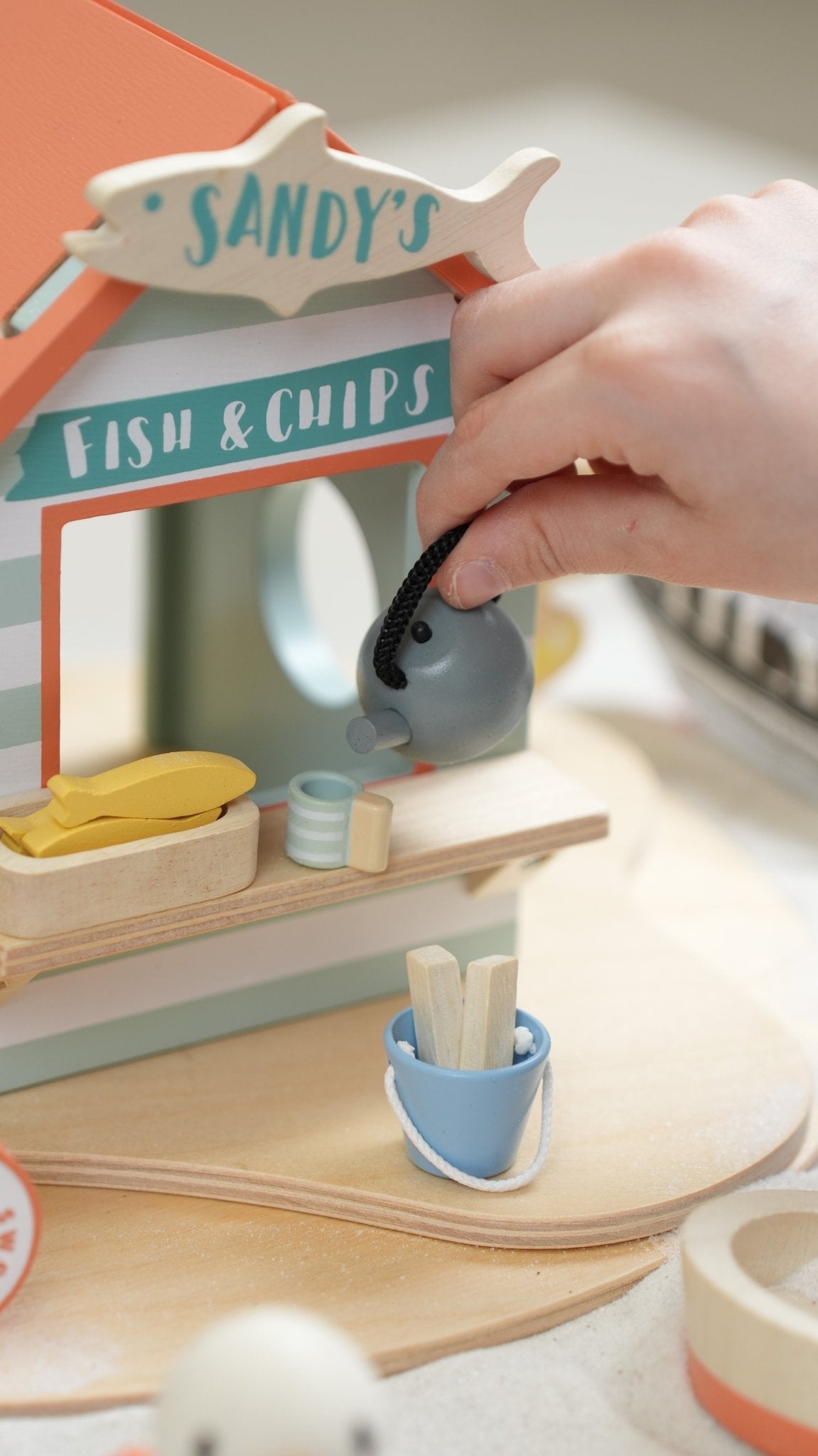 Buy Sandy's Beach Hut | small world playset for kids by Learning Bugs UK