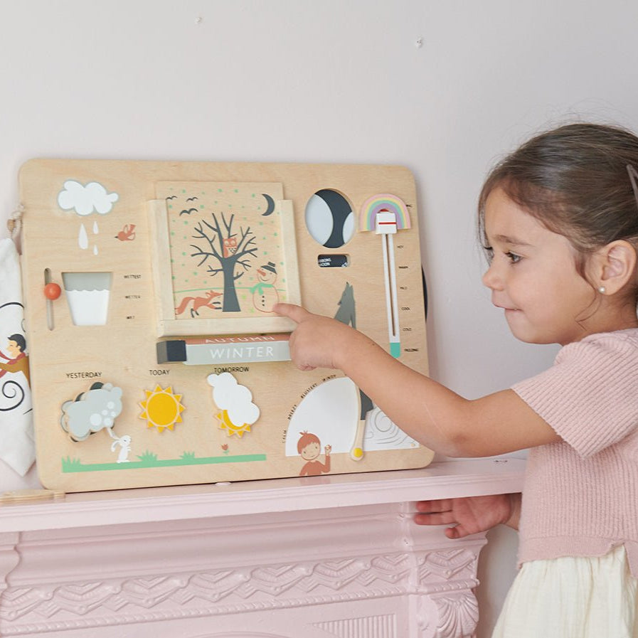 Buy Weather Watch Busy Board | Busy board for kids by Learning Bugs UK