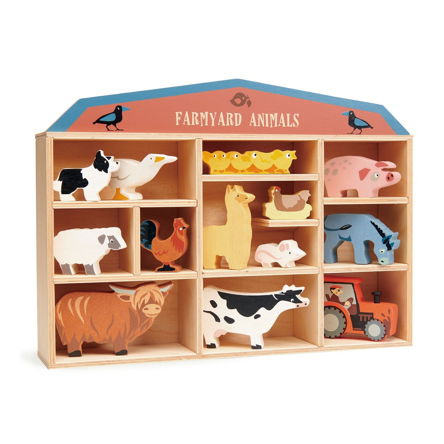 13 Farmyard Animals Shelf Set