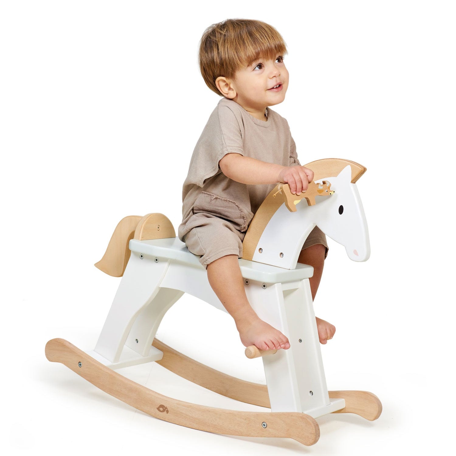 Buy Tender Leaf Lucky Rocking Horse | Sit + Ride On for kids by Learning Bugs UK