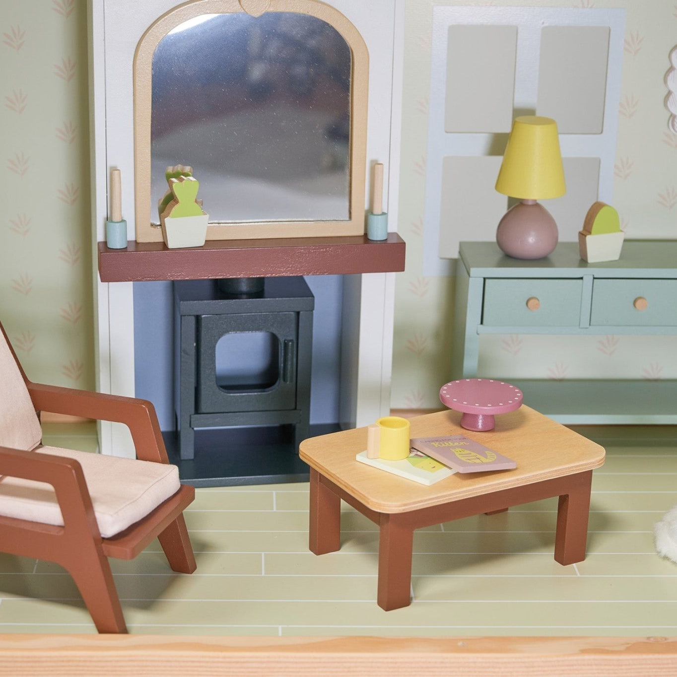 Buy Mulberry Mansion | Wooden dolls house for kids by Learning Bugs UK