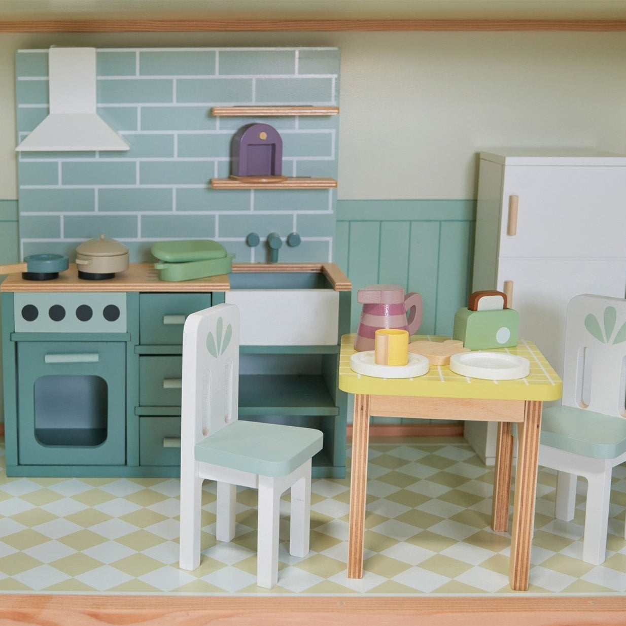 Buy Mulberry Mansion | Wooden dolls house for kids by Learning Bugs UK