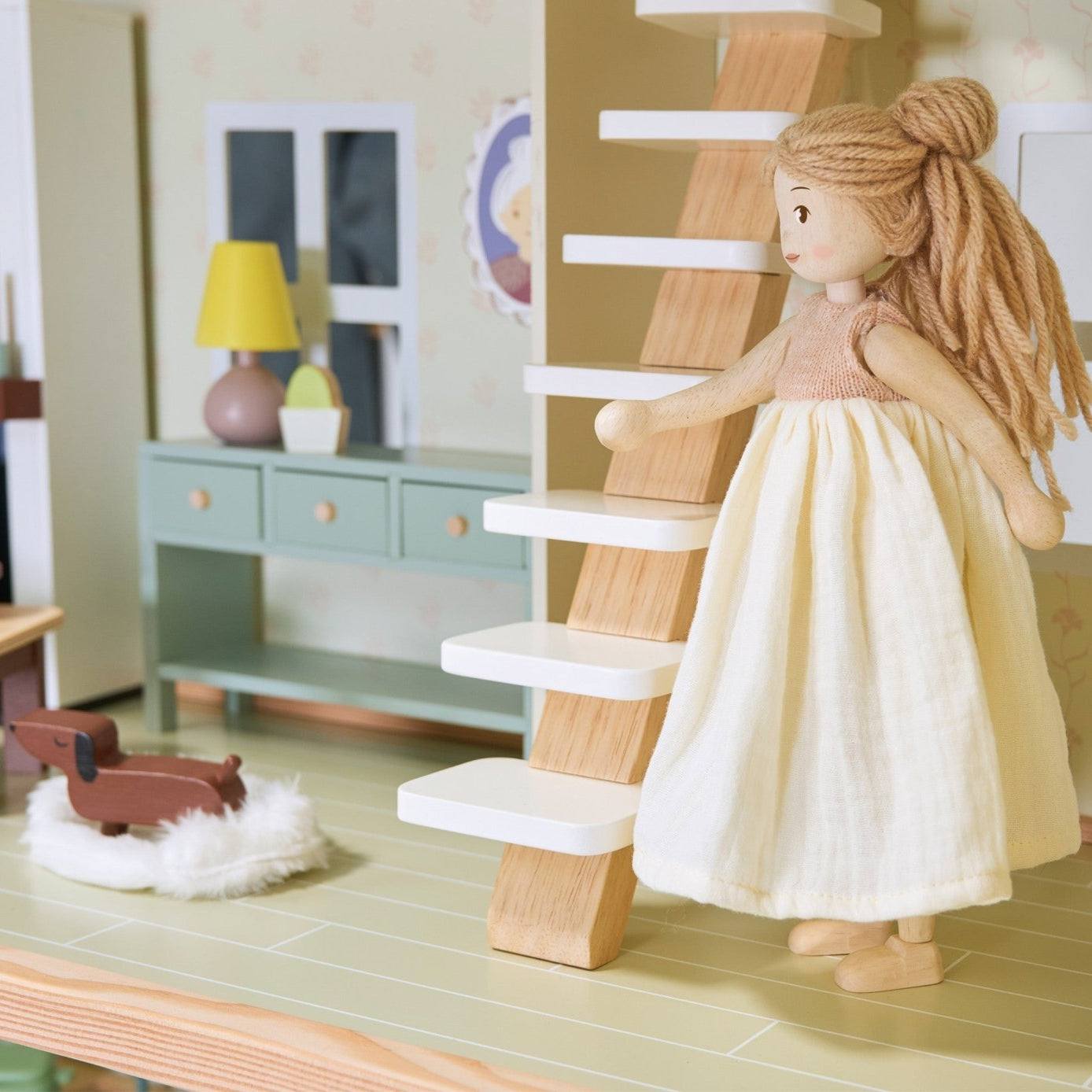 Buy Mulberry Mansion | Wooden dolls house for kids by Learning Bugs UK