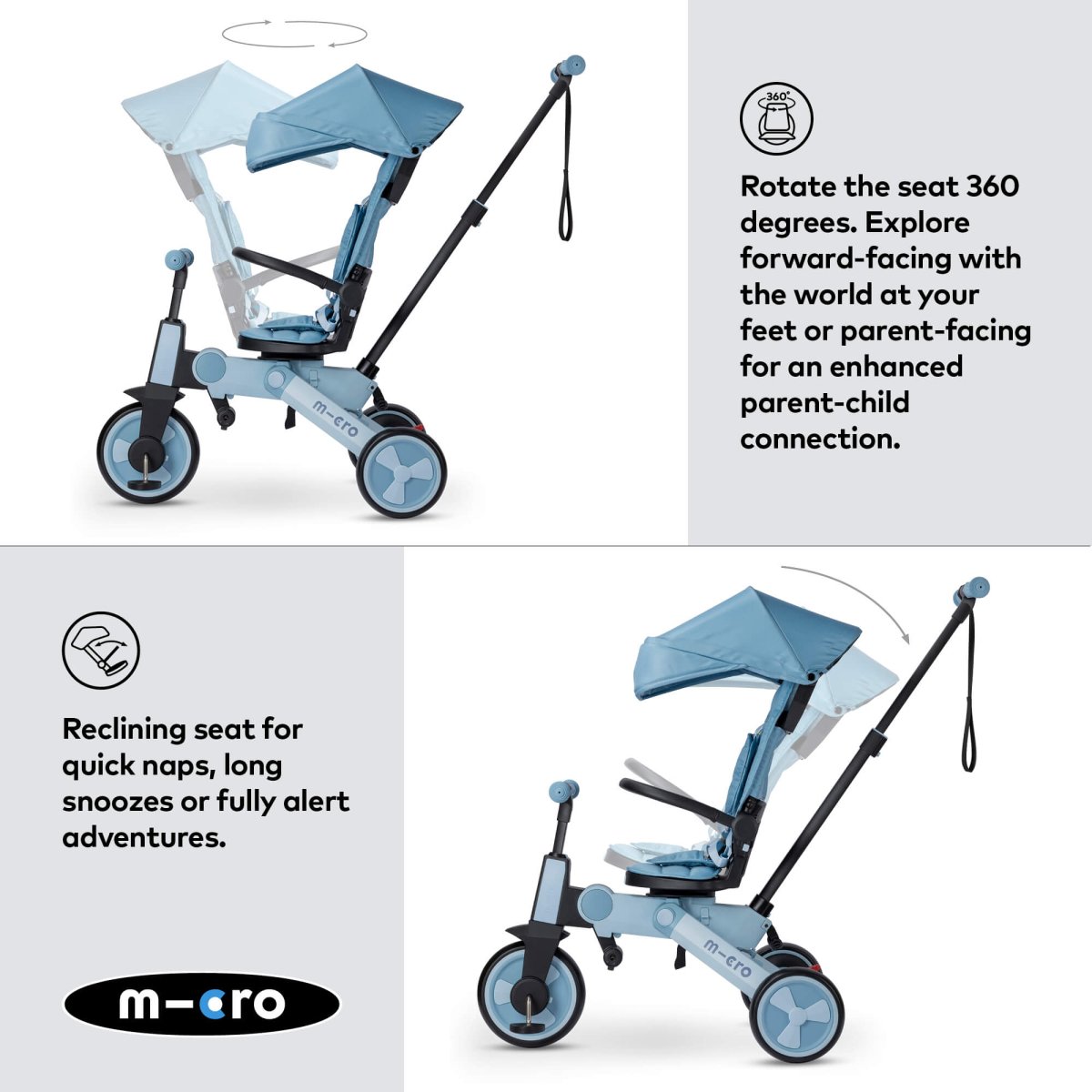 Micro Scooters Micro Flexi Trike – Trikes for children, available at Learning Bugs UK