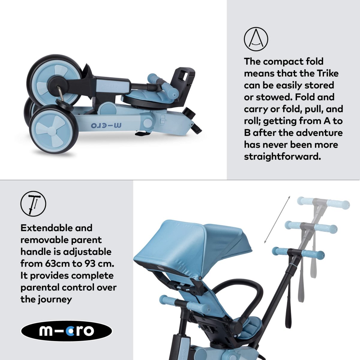Micro Scooters Micro Flexi Trike – Trikes for children, available at Learning Bugs UK