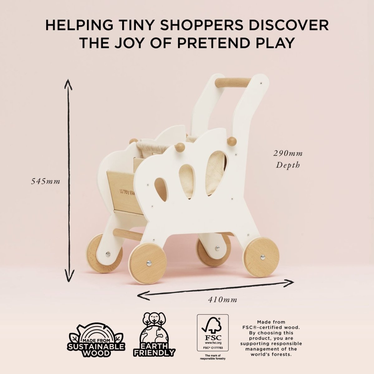 Shopping Grocery Trolley & Bag – Pretend Shopping & Grocery for children, available at Learning Bugs UK