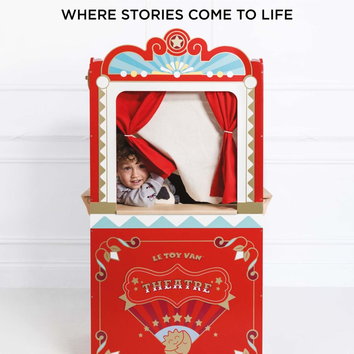 Retro Toy Puppet Theatre – Puppet Theaters for children, available at Learning Bugs UK