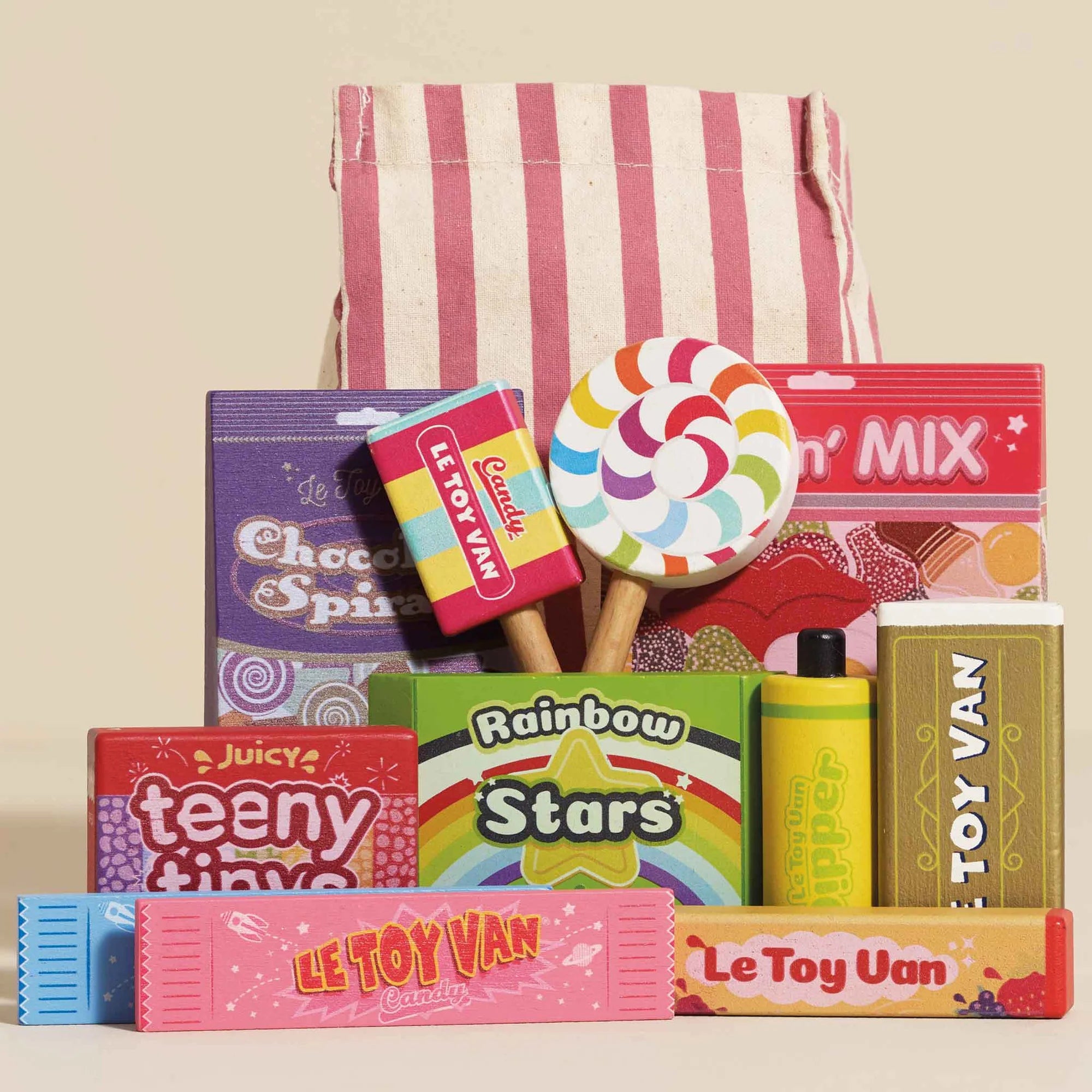 Buy Le Toy Van Retro Sweets and Candy Roleplay Set | for kids by Learning Bugs UK