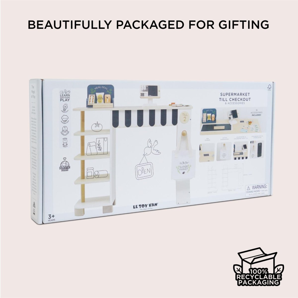 Supermarket Till Checkout & Accessories – Educational Toys for children, available at Learning Bugs UK