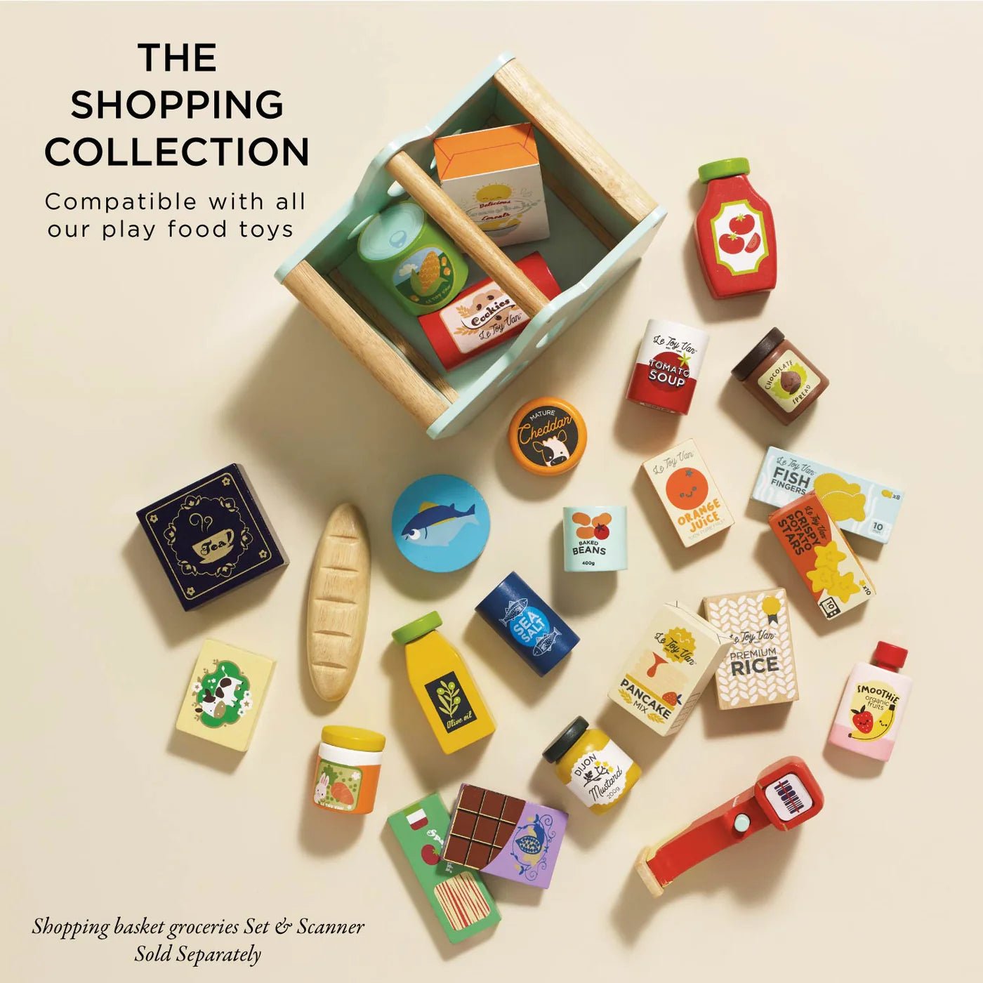 Buy Le Toy Van Supermarket Grocery Weekly Shop | for kids by Learning Bugs UK