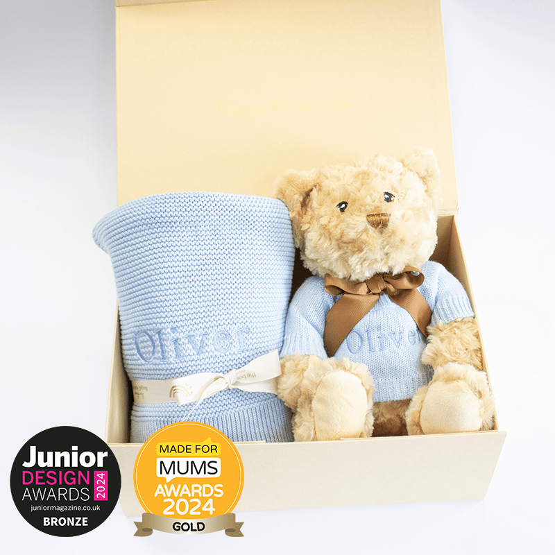 New Baby Blanket and Teddy – for children, available at Learning Bugs UK