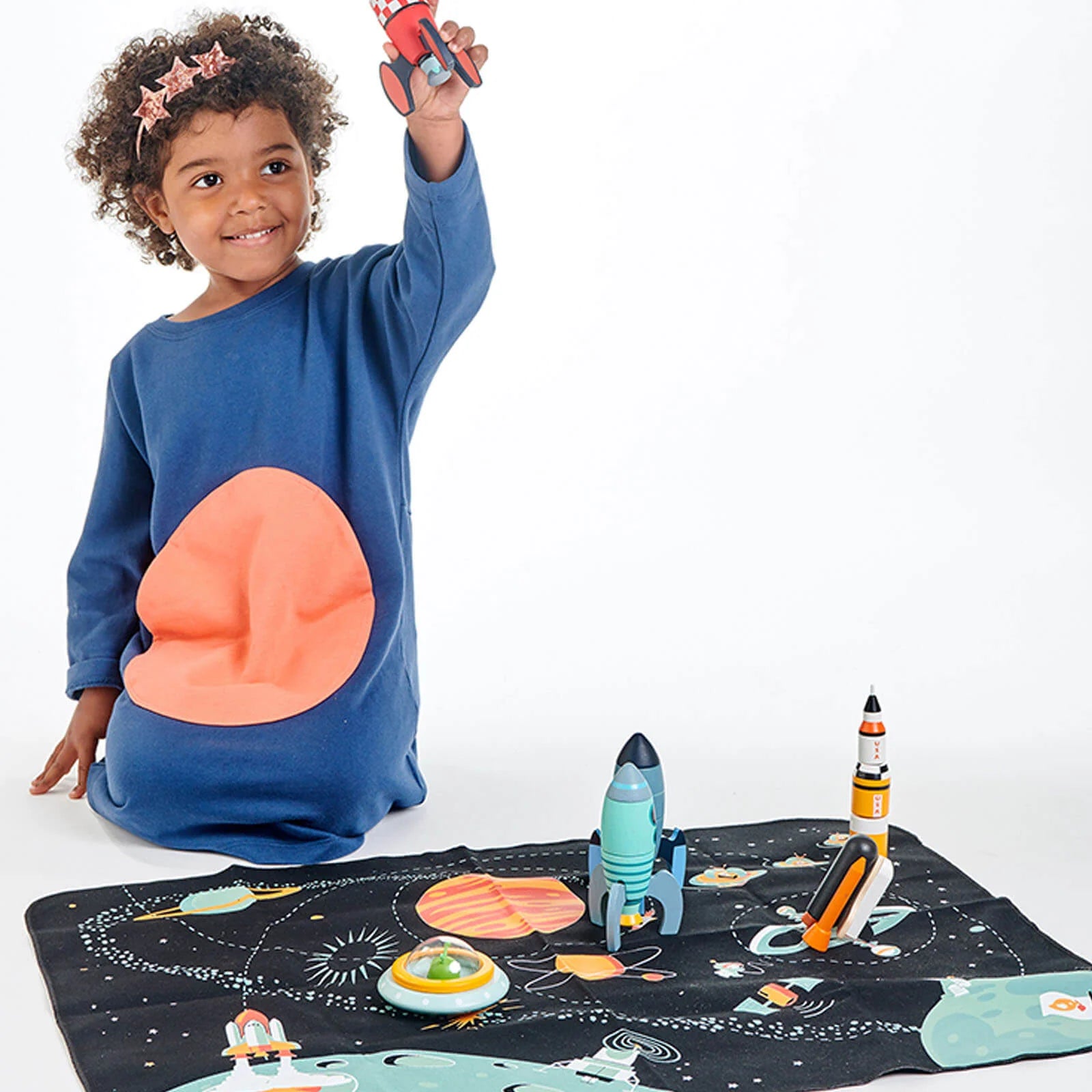 Tender Leaf Space Adventure Playmat by Tenderleaf Toys - Learning Bugs UK