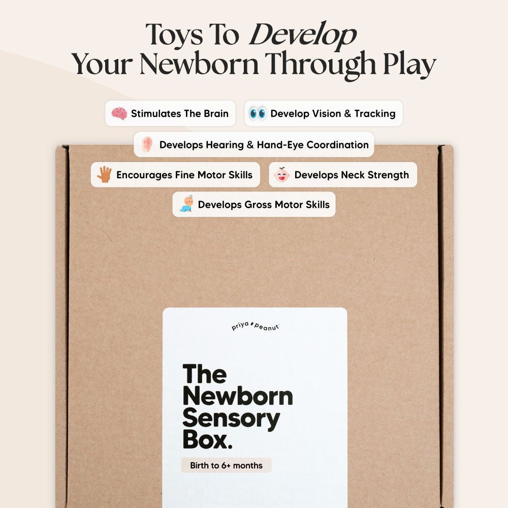 The Newborn Sensory Box – Baby Activity Toys for children, available at Learning Bugs UK