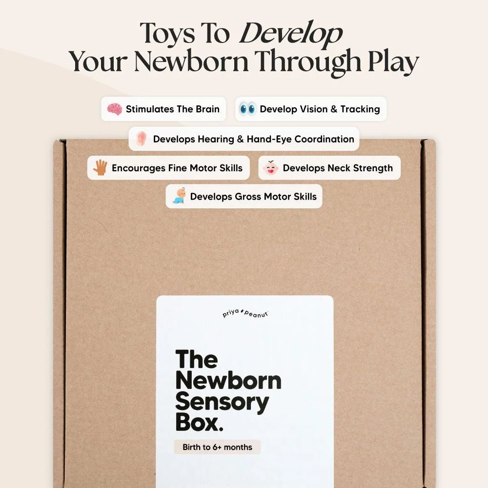 The Newborn Sensory Box – Baby Activity Toys for children, available at Learning Bugs UK