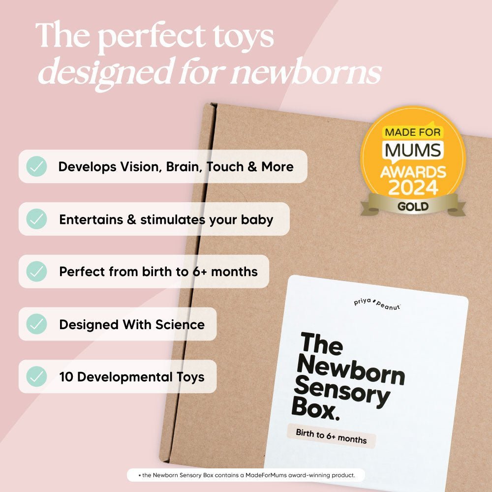 The Newborn Sensory Box – Baby Activity Toys for children, available at Learning Bugs UK