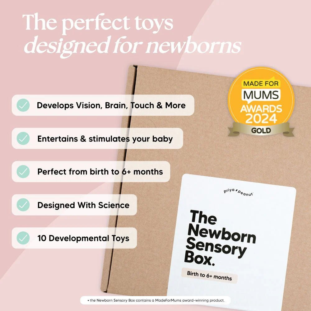 The Newborn Sensory Box – Baby Activity Toys for children, available at Learning Bugs UK
