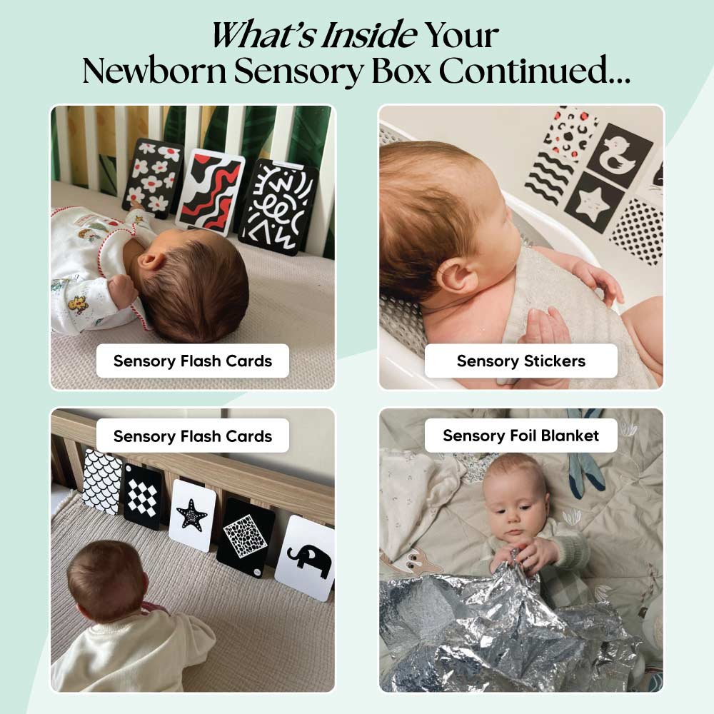 The Newborn Sensory Box – Baby Activity Toys for children, available at Learning Bugs UK