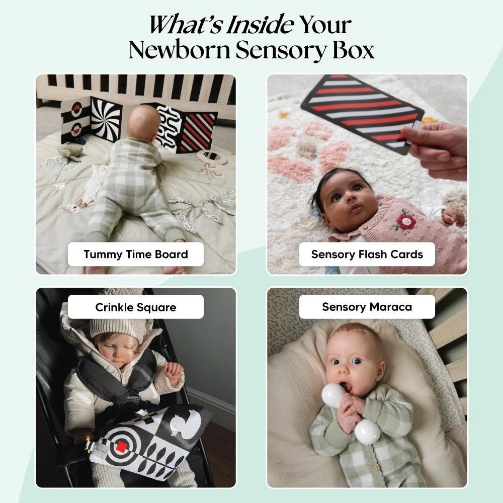 The Newborn Sensory Box – Baby Activity Toys for children, available at Learning Bugs UK