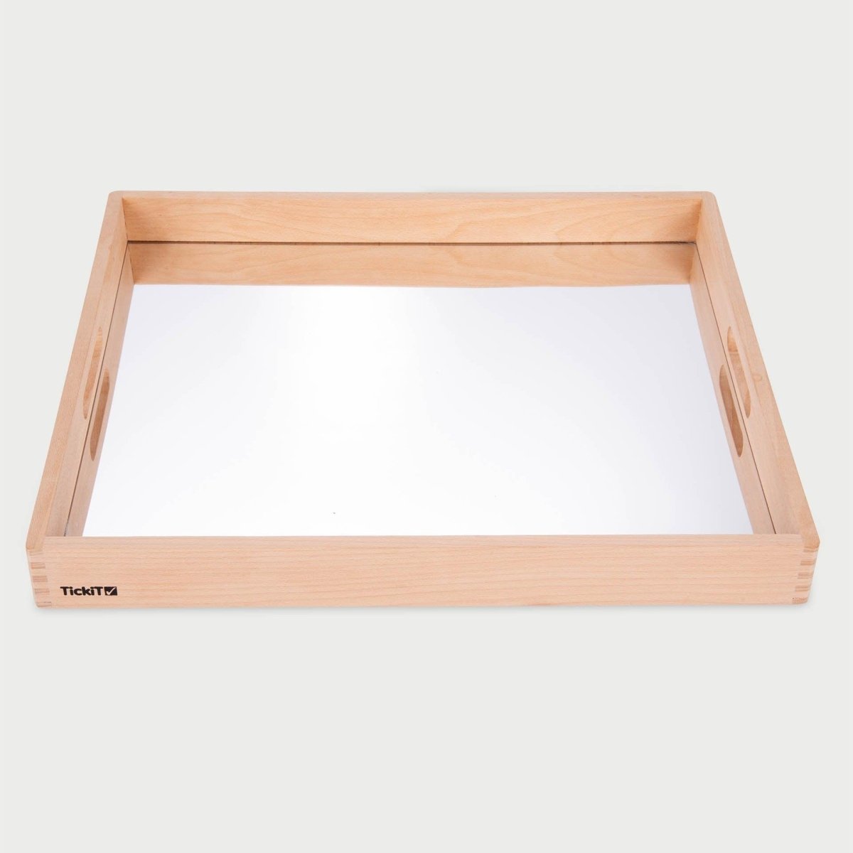 Wooden Mirror Tray – Baby Toys & Activity Equipment for children, available at Learning Bugs UK