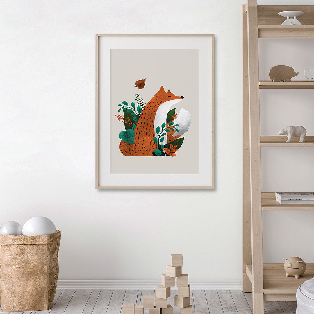 Neutral Scandi Woodland Animals Nursery Prints Set of 3 – Print Sets for children, available at Learning Bugs UK