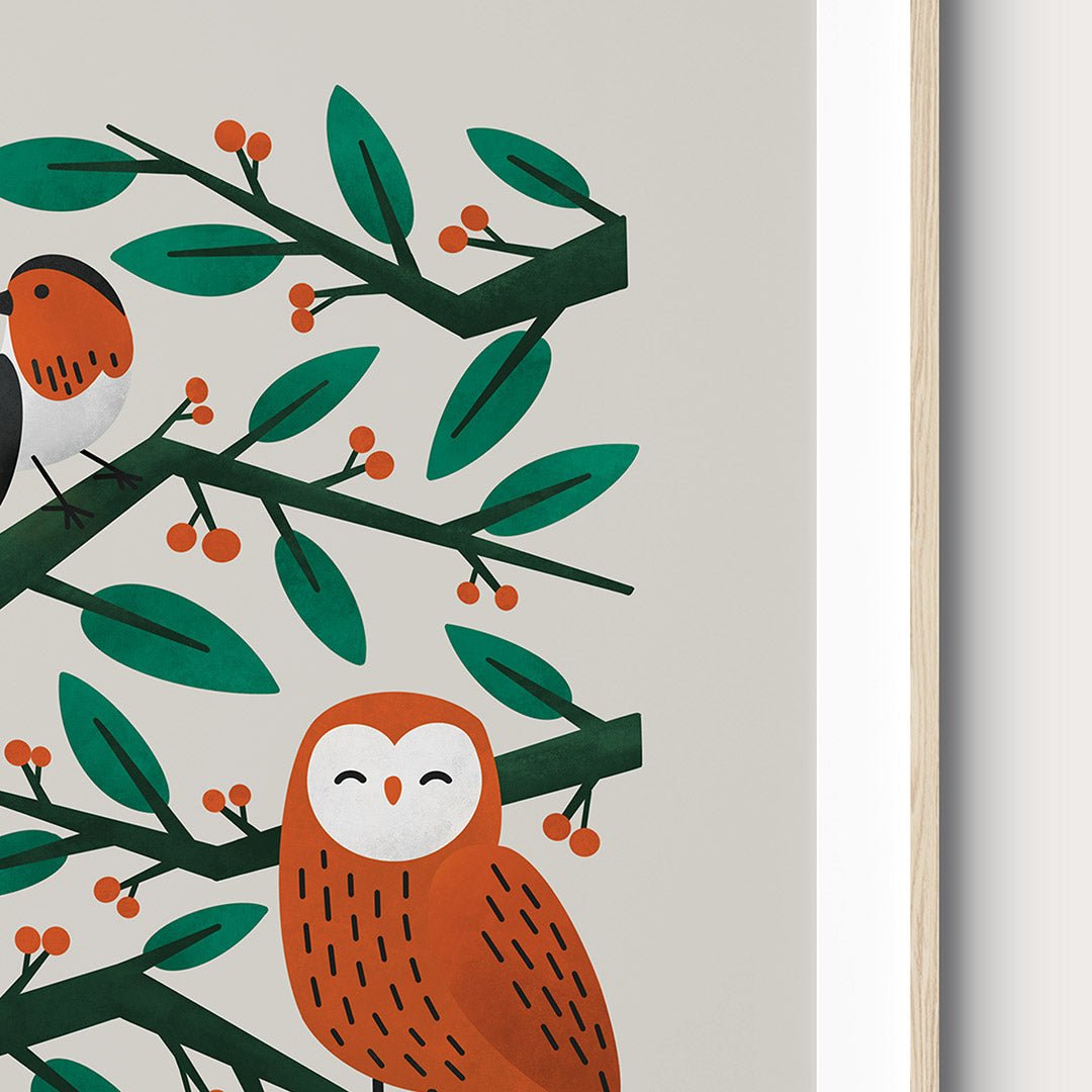 Neutral Scandi Woodland Animals Nursery Prints Set of 3 – Print Sets for children, available at Learning Bugs UK