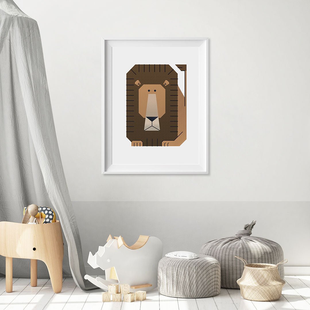 Minimal Safari Animals Nursery Prints Set of 3 – Print Sets for children, available at Learning Bugs UK